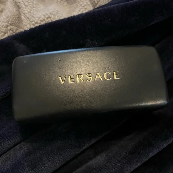 Versace Black and Gold Women's Sunglasses - Picture 2 of 7